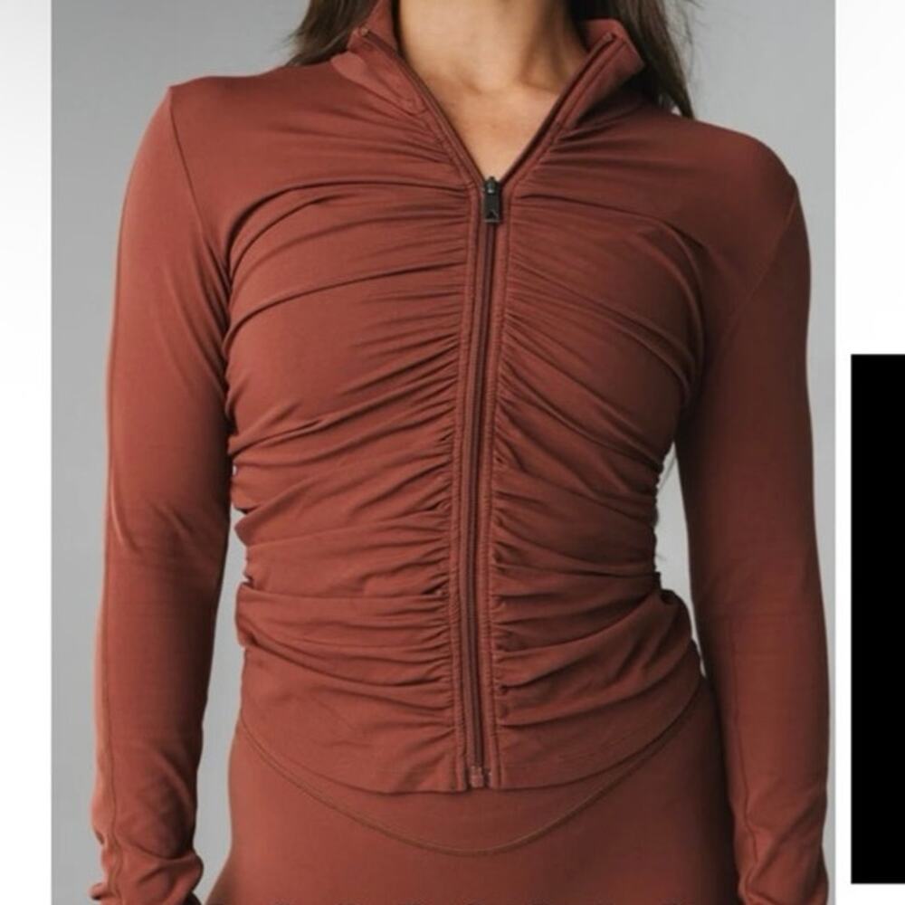 VitalityCloud II GatherJacket mauvepurple athleisureyogaPilates elevatedworkout - Picture 3 of 16